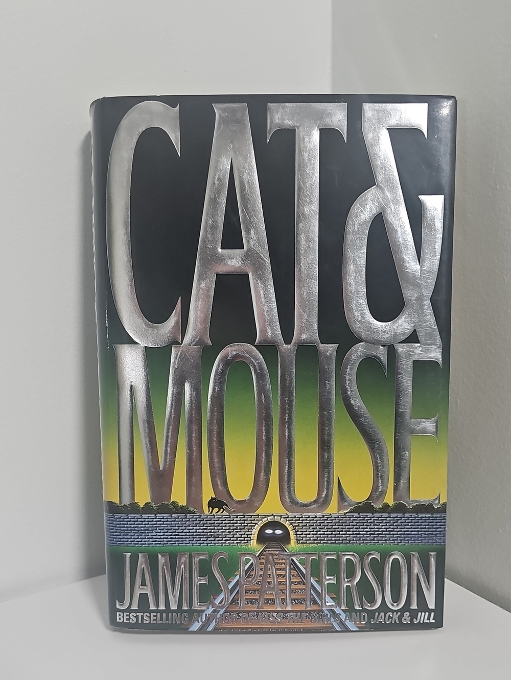Cat & Mouse Hardcover Book by James Patterson - Black/Green/Yellow Cover